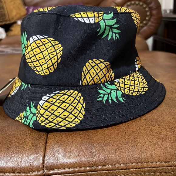 Accessories Nwt Reversible Pineapple Bucket Hat Poshmark